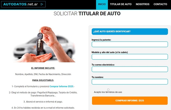 Cómo averiguar titular por patente gratis [Automotor Argentina] 3