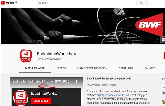 Cómo ver badminton en directo online gratis 100% legal 1