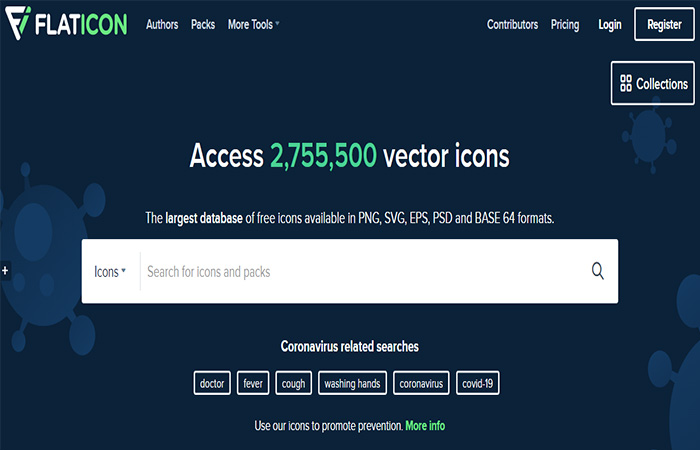 Flaticon para vectores gratuitos